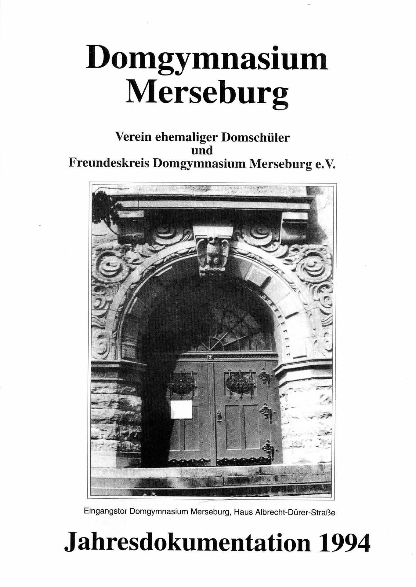 Domgymnasium Merseburg - Jahresdokumentation 1994
